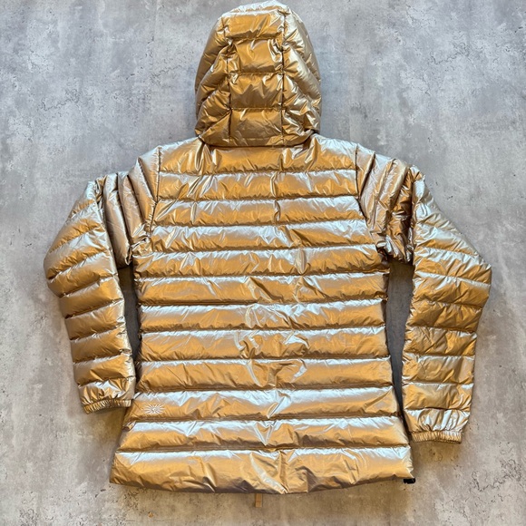 Skhoop Women’s Metallic Down Jacket With Hood Size Small - Picture 8 of 13